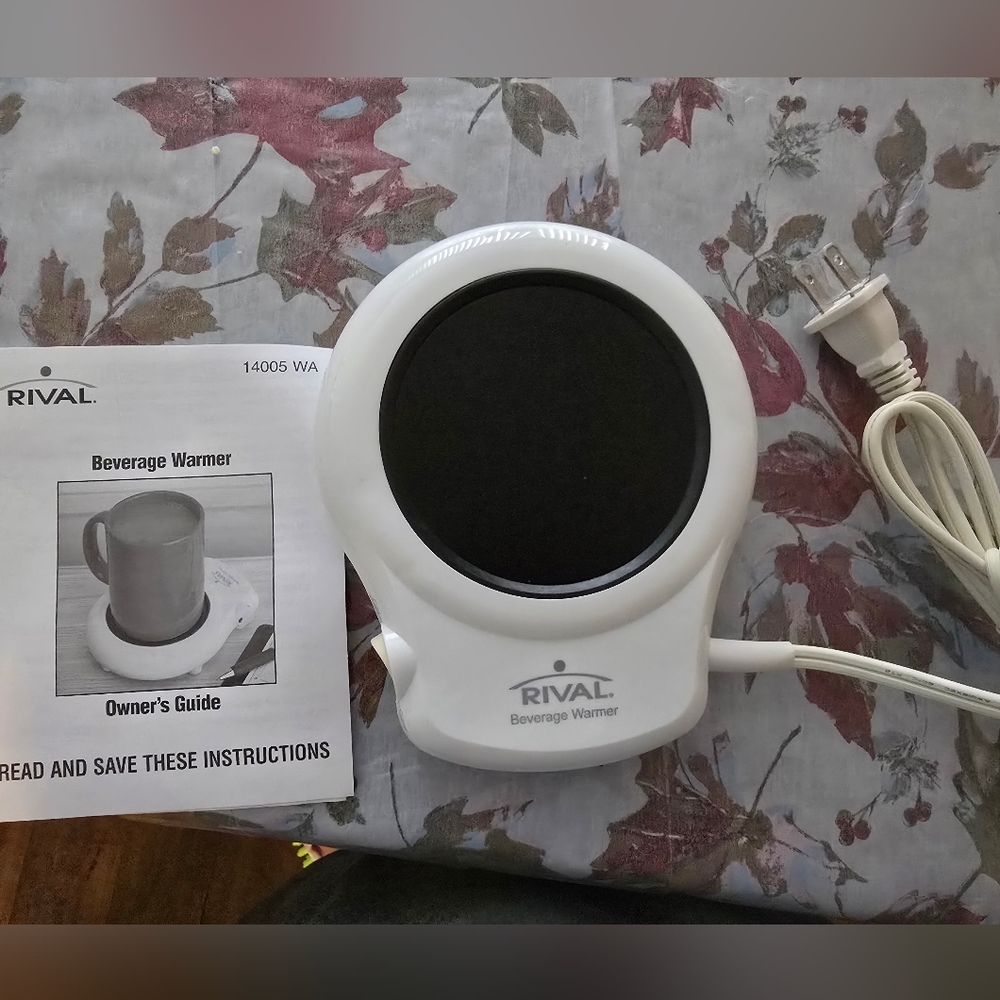 Rival White Beverage Warmer